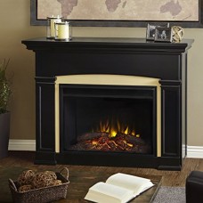 Real Flame 7660E-BK Holbrook Grand Electric Fireplace Black Large - B00QHEIF0U